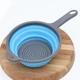 Дуршлаг складной с ручкой силиконовый, 40.5x22.5x9.0 см FRU-088 - изображение 1