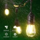 Уличная гирлянда ретро лампы с солнечной панелью 5м Xmas 10 led цвет свечения теплый белый - изображение 3
