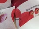 Комплект декоративних подушок Firanka Fructs 40х40см 2шт 35х35см 1шт 26х26см 1шт білі з бордовим (п_0653) - зображення 3