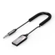 Bluetooth аудіо ресивер UGREEN CM309 Bluetooth Car Receiver Aux with Mic, Space Gray - зображення 1