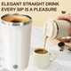 Автоматическая чашка мешалка-термос A-Plus Mixing Cup 2в1 400мл термокружка с магнитом Белая - изображение 2
