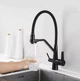 Смеситель для кухни WEZER с подключением к фильтру INX4A-08-BLACK - изображение 2