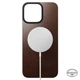 Шкіряна магнітна накладна на задню панель Nomad Magnetic Leather Back Brown для iPhone 16 Pro Max (NM01361985) - зображення 3