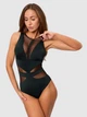 Стильный цельный купальник Fuba 2036 черный 2XL - изображение 10