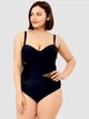 Жіночий злитий купальник Sisianna 253904-22 чорний 3XL - зображення 4
