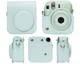 Комплект Аксессуаров Instax MINI 11/12 чехол + альбом для Камеры Моментальной Печати Fujifilm Instax Mini 12 / Instax Mini 11: чехол, фотоальбом Mint Green - изображение 7