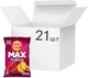 Упаковка чипсов Lay`s MAX Ridged Лобстер 95 г х 21 шт (1.995 кг) (4823063128810) - изображение 1