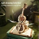Конструктор Robotime 3D деревянный пазл модель Магическая Виолончель Magic Cello AMK63 - изображение 7