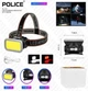 Налобный аккумуляторный фонарь Police PL II2 с белым и красным светом - изображение 3