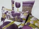 Комплект декоративних подушок Firanka Flowers Abstract 37х37см 2шт 37х30см 1шт фіолетивий (п_0665) - зображення 2