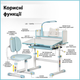 Комплект мебели Evo-Kids BD-24 стол + стул + полка + лампа Blue (BD-24 BL) - изображение 2