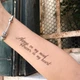 Временное тату Arley Sign Надпись Always on my mind (5012) 2шт. - изображение 3