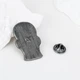 Значок (пин) BROCHE брошь бижутерия Медицина ЛОР-Анатомия бежевый BRGV114633 - изображение 3
