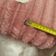 Теплый мягкий плед покрывало Шарпей Полоски Malloory на овчине 200x230 Евро Розовый - изображение 6