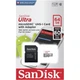Карта памяти SanDisk 64 GB microSDHC UHS-I Ultra + SD adapter SDSQUNR-064G-GN3MA - изображение 1