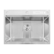 Мойка Mixxus MH7050-SK NANO-SILVER (3.0/0.8) с нержавеющей стали со ступенькой для сушки,с подставкой под ножи (нержавеющая сталь) - изображение 1