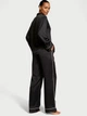 Піжама Victoria's Secret Glazed Satin Long Pajama Set Black Stripes розмір XS - зображення 3