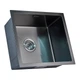 Мойка Zerix ZH4843B-215 (3.0/1.0) PVD-Black с сушилкой для посуды (ZM5555) - изображение 3