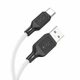 Зарядний кабель HOCO X90 Cool Type-C Cable 3A 1m White - зображення 2