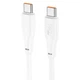 Зарядний кабель HOCO X93 Force Type-C to Type-C Cable 100W 1m White - зображення 1