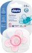 Пустышка Chicco Physio Comfort силиконовая от 2 до 6 месяцев с футляром Розовая (74911.11.00) - изображение 6