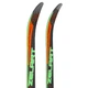 Лыжи беговые 150 см подростковые в комплекте с палками Zelart SK-0881-150B цвет черный-салатовый-оранжевый - изображение 5