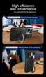 Чехол Magnetic Shield для Motorola Moto E14 бампер противоударный с подставкой кольцом Black - изображение 5