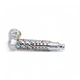 Трубка для курения DUC Metall Pipe Rhinestones Silver металическая + сетки - изображение 3