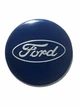 Ковпачки в диски Ford, емблеми в колеса 54 мм (комплект 4 шт.) Blue-Silver - зображення 3