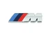 Шильдик логотип BMW "M" Performance 45 мм, для бокового крыла авто : Silver с триколором БМВ "M" - изображение 2