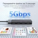 USB Хаб концентратор UGREEN CM653 4-портовий USB 3.0 5 Гбіт/с Black - зображення 4