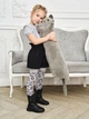 М'яка іграшка обіймашка антистрес Британський Кіт батон 70 см My Kigu Сірий (9046) - изображение 6