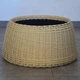 Юбка для ёлки из ротанга ручной работы, плетенная корзина для декорирования елки, подставка под елку. Цвет Светлое дерево. Размер L - изображение 5