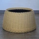 Юбка для ёлки из ротанга ручной работы, плетенная корзина для декорирования елки, подставка под елку. Цвет Светлое дерево. Размер M - изображение 5