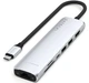 Хаб Satechi 7-in-1 USB-C Slim Multiport 4K with Ethernet Silver (ST-P7SS) - изображение 1