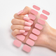 Гелеві нігті-наклейки, що тверднуть Gel Nail смужки для манікюру на нігті 16 шт Рожевий нюд (TG-7120) - зображення 8