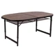 Стіл Bo-Camp Woodbine Oval 150x80 см Black/Wood look (DAS301532) - зображення 2