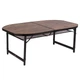 Стіл Bo-Camp Woodbine Oval 150x80 см Black/Wood look (DAS301532) - зображення 3