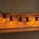 Уличная гирлянда ретро 5 м 10 ламп E27 IP44 / садовая гирлянда 220V / декоративное освещение для терассы - изображение 4