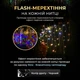 Вулична гірлянда бахрома 12 м 200 led чорний провід Мультиколір (XIT-12MBML) - зображення 5