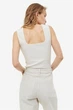 Топ H&M 1157823П XS молочный - изображение 3