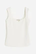 Топ H&M 1157823П XS молочный - изображение 4