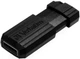 Флеш память USB Verbatim PinStripe 128GB USB 2.0 Black (49071) - изображение 3