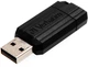 Флеш память USB Verbatim PinStripe 128GB USB 2.0 Black (49071) - изображение 4