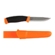 Туристичний ніж Morakniv Companion F Orange нержавійка (клинок 104мм, ніж 220мм, 116г, піхви, помаранчевий) - зображення 1