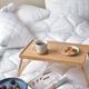 Подушка для сна Sleepingg Антиаллергенное волокно 50х70 Белая стеганый чехол (4820227283200) - изображение 5