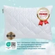 Подушка для сна Sleepingg Антиаллергенное волокно 50х70 Белая стеганый чехол (4820227283200) - изображение 7