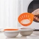 Пароварка на 2 яйца для микроволновой печи SteamEgg, белая с оранжевым - изображение 7
