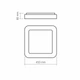 Люстра светодиодная-LED квадратная с пультом, DIMMER 72w Sneha (996890 72W BLACK) - изображение 5