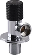 Кран шаровой угловой SOLOMON Exclusive 989 1/2"x3/4" Black/Chrome - изображение 1